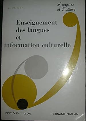 Bild des Verkufers fr Enseignement des Langues et Information Culturelle zum Verkauf von JLG_livres anciens et modernes