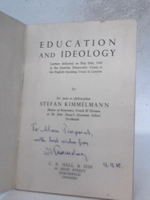 Seller image for Education and Ideology for sale by World of Rare Books