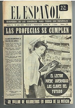 El Español, nº 289. 13-19 julio. Semanario de los españoles para todos los españoles.