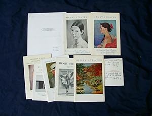 Small archive of catalogues, books and other ephemera (some signed).