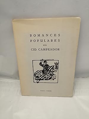 Bild des Verkufers fr Romances populares del Cid Campeador (Edicin de 500 ejemplares numerados) zum Verkauf von Libros Angulo