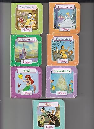 A collection of 7 Disney Classic Mini Board Books