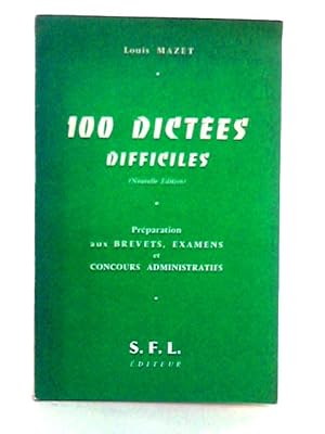 Seller image for 100 Dictees Difficiles for sale by World of Rare Books