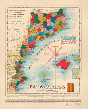 Seller image for PAISOS CATALANS [MAPA MURAL]. for sale by angels tolosa aya