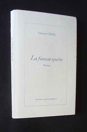 Imagen del vendedor de La fausse qute - a la venta por Le Livre  Venir