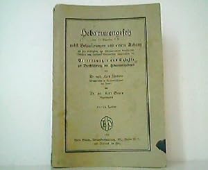 Hebammengesetz vom 21. Dezember 1938 nebst Erläuterungen und einem Anhang mit den wichtigsten, de...