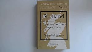 Bild des Verkufers fr A New History of Scotland. Vol.1. From the Earliest times to 1603. zum Verkauf von Goldstone Rare Books