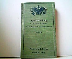 Seller image for Fachwrterbuch der franzsischen Sprache fr Post, Telegraphie und Fernsprechwesen. for sale by Antiquariat Kirchheim