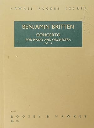 Immagine del venditore per Concerto for Piano and Orchestra, Op.13, Miniature Score venduto da Austin Sherlaw-Johnson, Secondhand Music