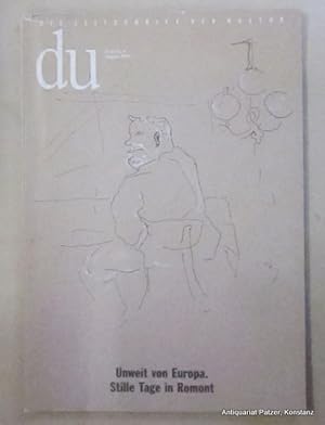 Stille Tage in Romont. Themenheft der Zeitschrift "DU". Jahrgang 1993, Heft 8 (Gesamtheft Nr. 629...