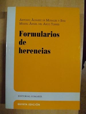 Imagen del vendedor de FORMULARIOS DE HERENCIAS a la venta por LIBRERIA AZACAN