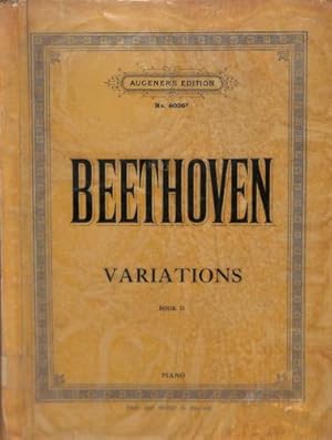Bild des Verkufers fr Beethoven Variations Book II Piano (Augener's Edition No. 6026B) zum Verkauf von WeBuyBooks
