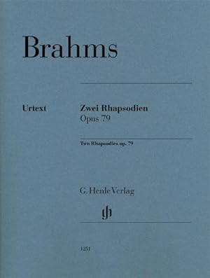 Seller image for Zwei Rhapsodien op. 79 fr Klavier zu zwei Hnden for sale by Wegmann1855