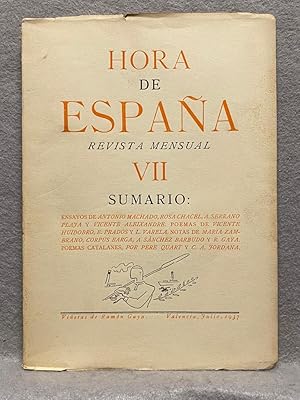 HORA DE ESPAÑA nº VII. Revista Mensual Al Servicio de la Causa Popular.