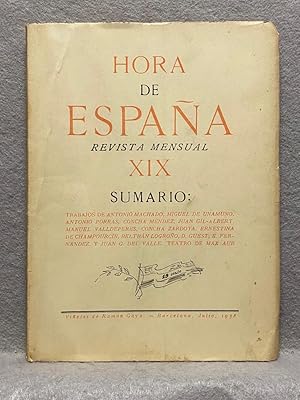 HORA DE ESPAÑA nº XIX. Revista Mensual Al Servicio de la Causa Popular.
