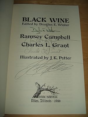 Seller image for Black Wine for sale by biblioboy