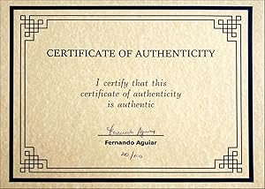 Certificate of Authenticity