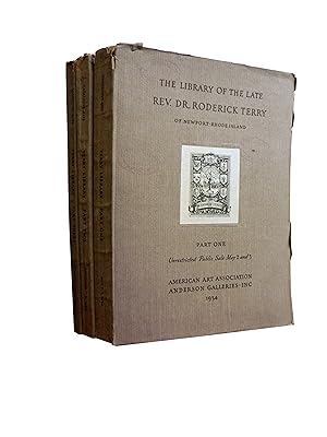 The Library of the Late Rev Dr Roderick Terry of Newport Rhode Island (Parts One Two and Three) C...