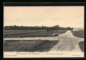 Ansichtskarte Demuin, Le Circuit de Picardie - Le Virage, Autorennen