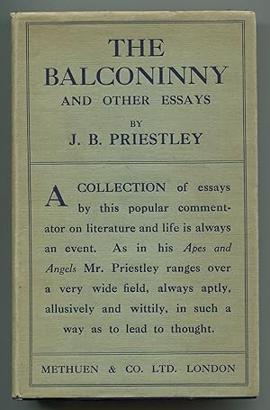 Seller image for The Balconinny and Other Essays for sale by Between the Covers-Rare Books, Inc. ABAA