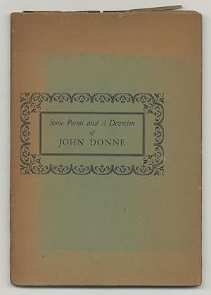 Seller image for Some Poems and A Devotion of John Donne: The Poet of the Month for sale by Between the Covers-Rare Books, Inc. ABAA
