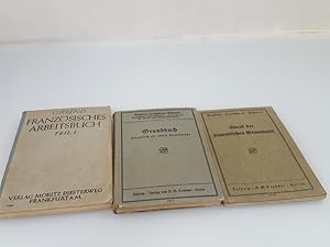 Konvolut 3 Bücher: Grund Französisches Arbeitsbuch; Abriß der französischen Grammatik; Grundbuch ...