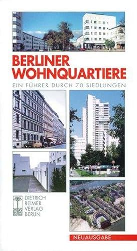 Bild des Verkufers fr Berliner Wohnquartiere zum Verkauf von Wegmann1855