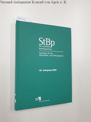 Bild des Verkufers fr Die steuerliche Betriebsprfung [=StBp] 2009 : Fachorgan fr die Wirtschafts- und Prfungspraxis : zum Verkauf von Versand-Antiquariat Konrad von Agris e.K.