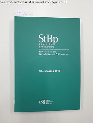 Bild des Verkufers fr Die steuerliche Betriebsprfung [=StBp] 2018 : Fachorgan fr die Wirtschafts- und Prfungspraxis : zum Verkauf von Versand-Antiquariat Konrad von Agris e.K.