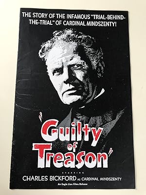 Bild des Verkufers fr Guilty of Treason Pressbook 1950 Paul Kelly, Bonita Granville, Charles Bickford zum Verkauf von AcornBooksNH