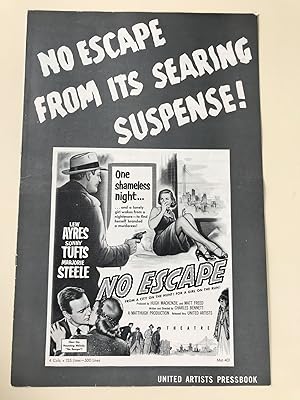 Immagine del venditore per No Escape Pressbook 1953 Lew Ayres, Sonny Tufts, Marjorie Steele venduto da AcornBooksNH