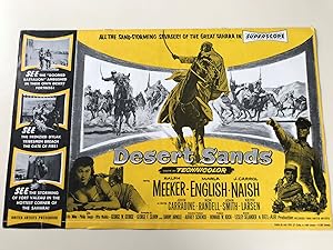 Image du vendeur pour Desert Sands Pressbook 1955 Ralph Meeker, Marla English, J. Carrol Naish, John Carradine mis en vente par AcornBooksNH