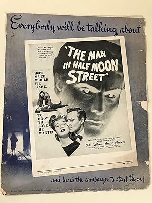 Image du vendeur pour The Man in Half-Moon Street Pressbook 1942 Nils Asther, Helen Walker, Reinhold Schunzel mis en vente par AcornBooksNH