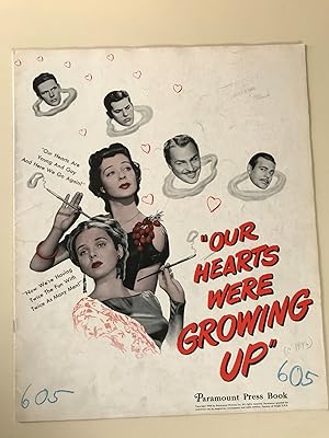 Seller image for Our Hearts were Growing Up Pressbook 1946 Gail Russell, Diana Lynn, Brian Donlevy for sale by AcornBooksNH