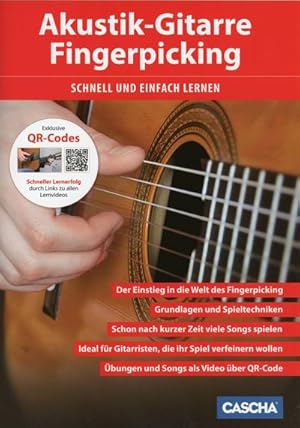 Imagen del vendedor de Akustik-Gitarre Fingerpicking - Schnell und einfach lernen a la venta por Wegmann1855