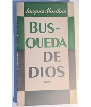 Imagen del vendedor de BSQUEDA DE DIOS a la venta por Librera Llera Pacios