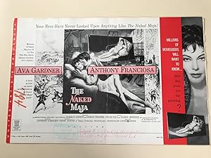 Seller image for The Naked Maja Pressbook 1959 Ava Gardner, Anthony Franciosa, Amedeo Nazzari for sale by AcornBooksNH