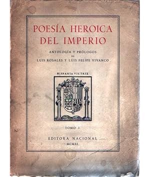 Seller image for POESA HEROICA DEL IMPERIO. TOMO 1 for sale by Librera Llera Pacios