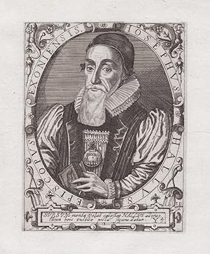 Bild des Verkufers fr Iosephus Hallus" - Joseph Hall (1574-1656) English bishop Exetor satirist moralist Norwich Portrait zum Verkauf von Antiquariat Steffen Vlkel GmbH