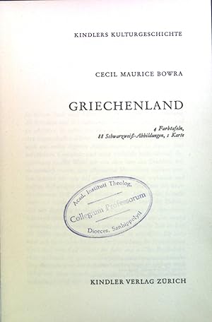 Seller image for Griechenland. for sale by books4less (Versandantiquariat Petra Gros GmbH & Co. KG)