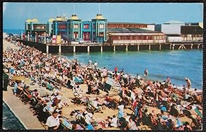 Clacton Postcard Essex Pier West Beach Vintage Dated 1969