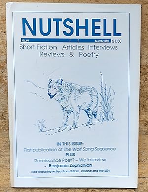 Imagen del vendedor de Nutshell (Short Fiction Articles Interviews Reviews & Poetry) No.10 March 1990 / Benjamin Zephaniah interviewed by Neville Hadsley (3 pages) / Jim McCarthy WWithering Nights" (story) / Jeff Phelps "Grateful" (story) / Patrick Nicholson "With Compliments" (story) a la venta por Shore Books