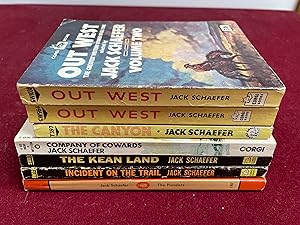 Seller image for The Canyon, Out West (2 vols), Company of Cowards, Incident on the Trail,, The Kean Land and The Pioneers (penguin) for sale by Hugh Hardinge Books