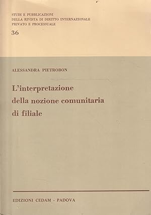 L'interpretazione della nozione comunitaria di fliliale