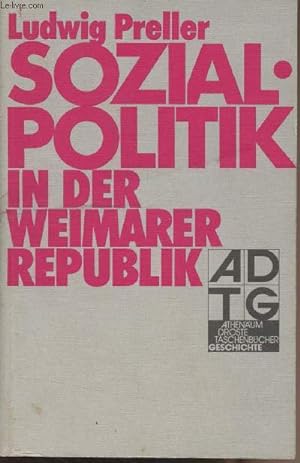 Bild des Verkufers fr Sozialpolitik in der Weimarer Republik zum Verkauf von Le-Livre