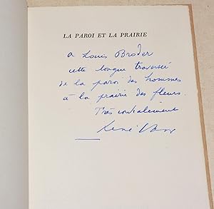 Seller image for LA PAROI & [ET] LA PRAIRIE. for sale by LIBRAIRIE RIC CASTRAN