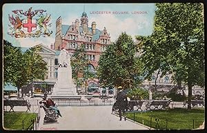 Leicester Square Postcard London Vintage 1906