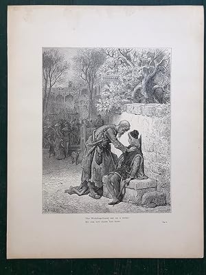 Imagen del vendedor de Gustave Dore Print from the Rime of the Ancient Mariner by Samuel Taylor Coleridge a la venta por Under the Covers Antique Books