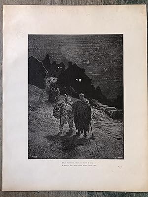 Imagen del vendedor de Gustave Dore Print from the Rime of the Ancient Mariner by Samuel Taylor Coleridge a la venta por Under the Covers Antique Books