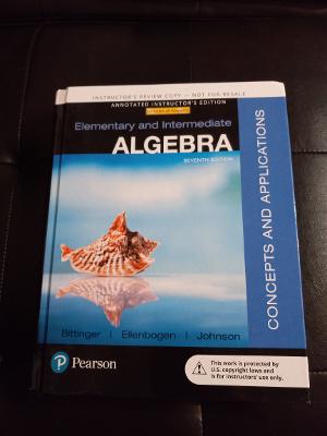 Immagine del venditore per Elementary and Intermediate Algebra : Concepts and Applications Instructor's Review Copy 7th Edition venduto da Text4less